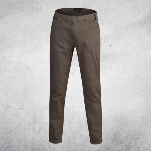 PILBARA MEN'S COTTON STRETCH JEANS - VINTAGE GREY