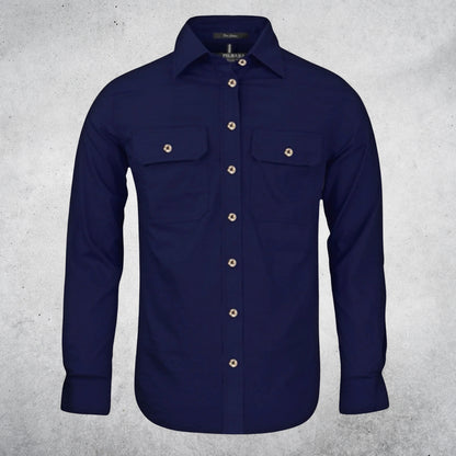 WOMEN'S PILBARA OPEN FRONT LONG SLEEVE SHIRT