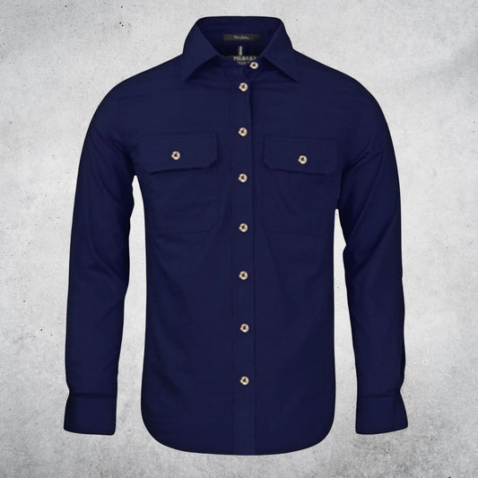 WOMEN'S PILBARA OPEN FRONT LONG SLEEVE SHIRT