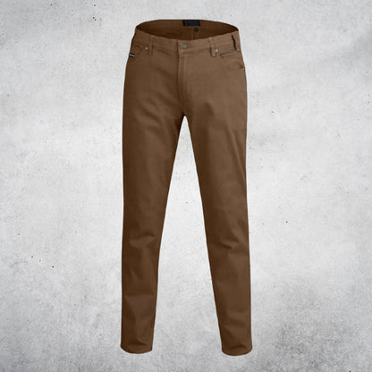 PILBARA MEN'S COTTON STRETCH JEANS - WHISKY