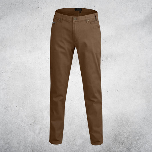 PILBARA MEN'S COTTON STRETCH JEANS - WHISKY