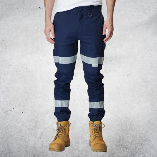 ELWD MENS REFLECTIVE CUFFED PANT NAVY