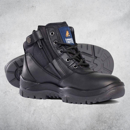261020 - MONGREL ZIPSIDER BOOT - BLACK