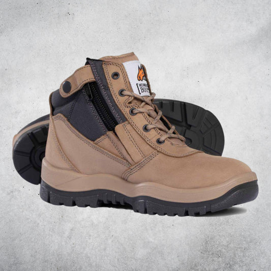 961060 - MONGREL ZIPSIDER NON SAFETY BOOT - STONE