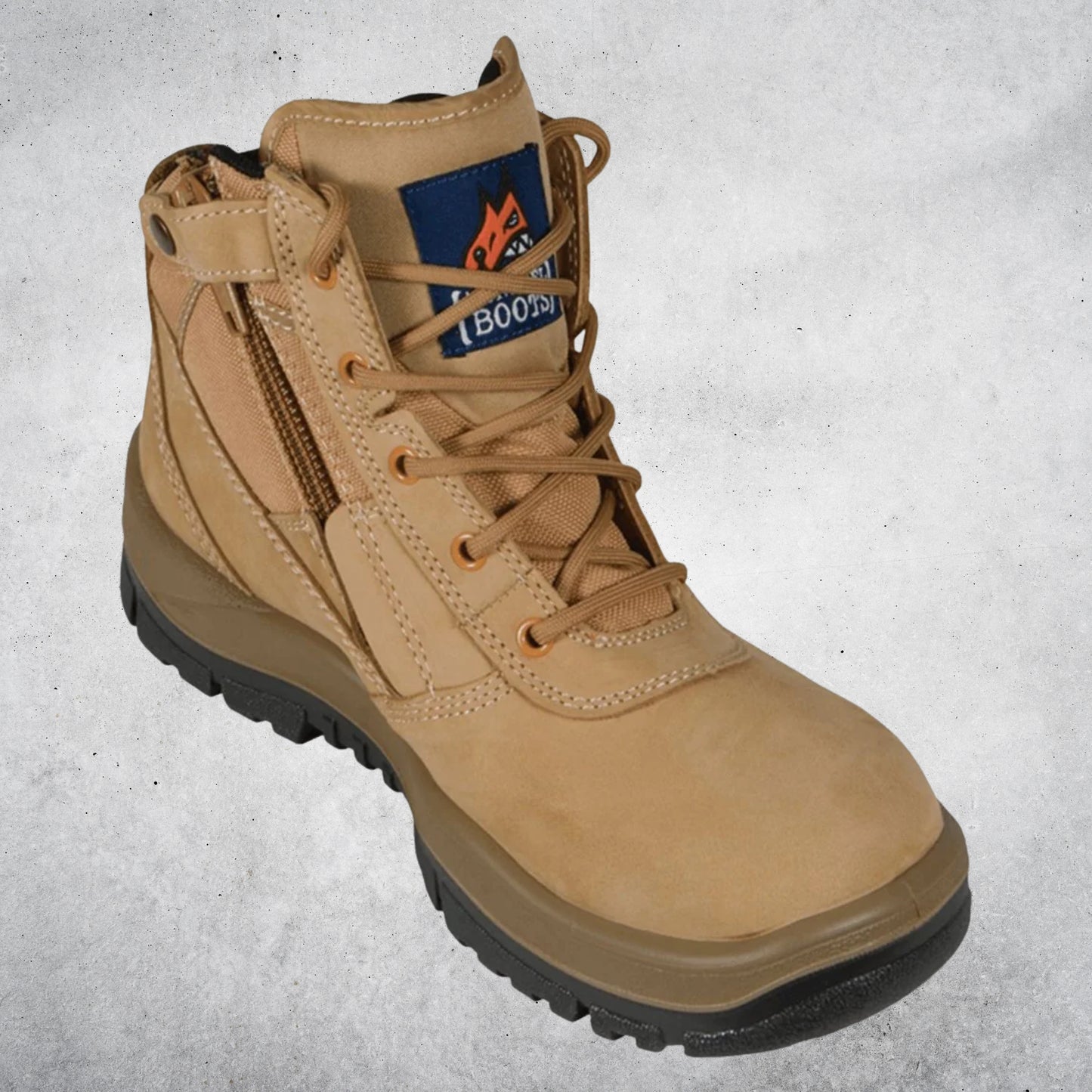 MONGREL ZIPSIDER NON SAFETY BOOTS - WHEAT