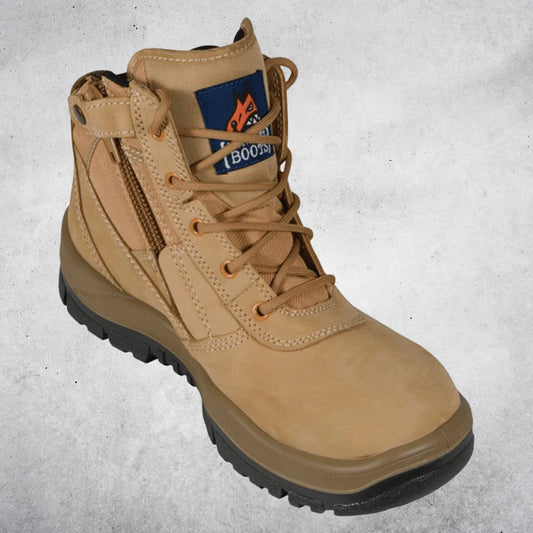MONGREL ZIPSIDER NON SAFETY BOOTS - WHEAT