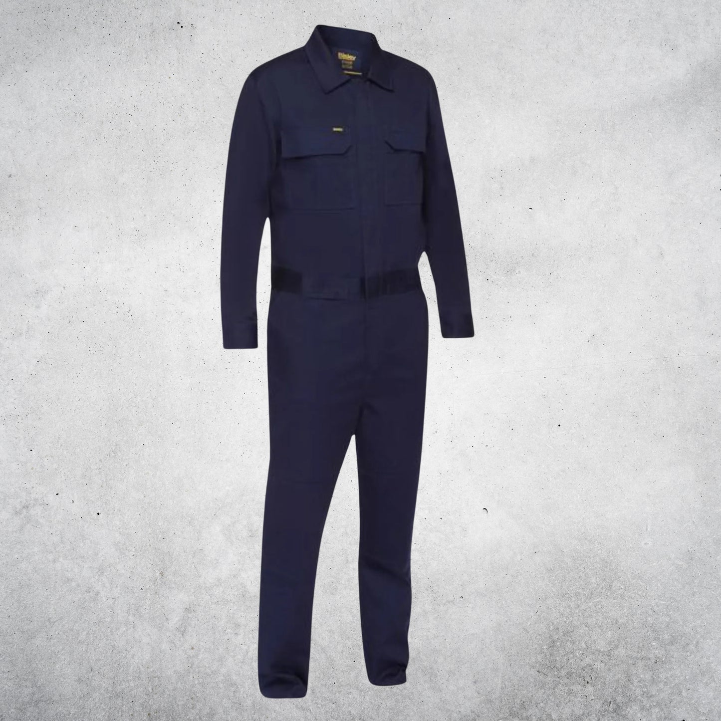 BISLEY COVERALL WITH WAIST ZIP OPENING - NAVY