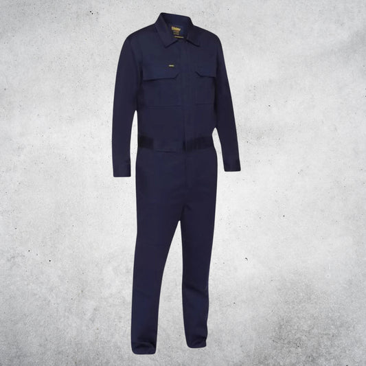 BISLEY COVERALL WITH WAIST ZIP OPENING - NAVY