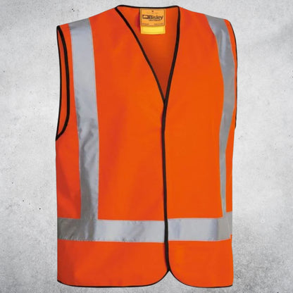 BISLEY H TAPED HI VIS VEST ORANGE