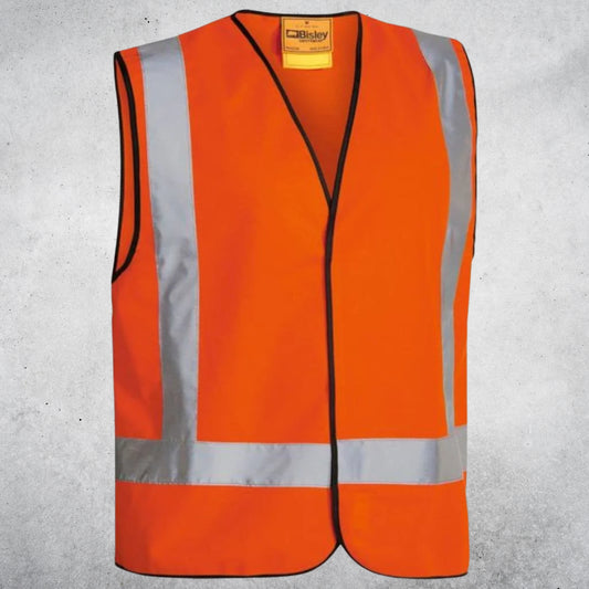 BISLEY H TAPED HI VIS VEST ORANGE