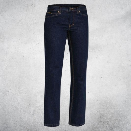 BISLEY INDUSTRIAL WOMENS BOOTLEG JEANS DARK DENIM