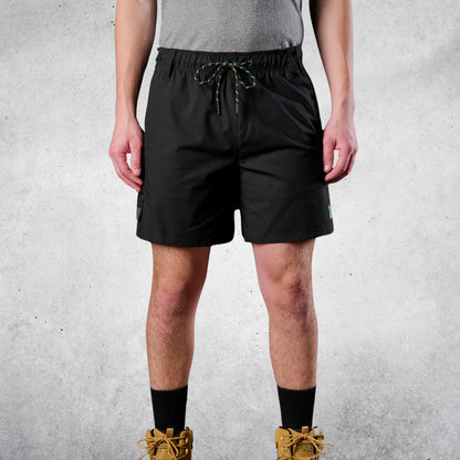 FXD WS-7 ELASTIC WAIST UTILITY SHORTS - BLACK