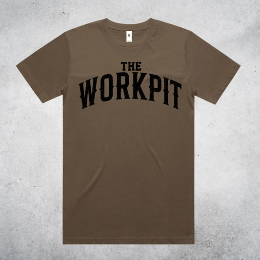 THE WORK PIT TEE - WALNUT