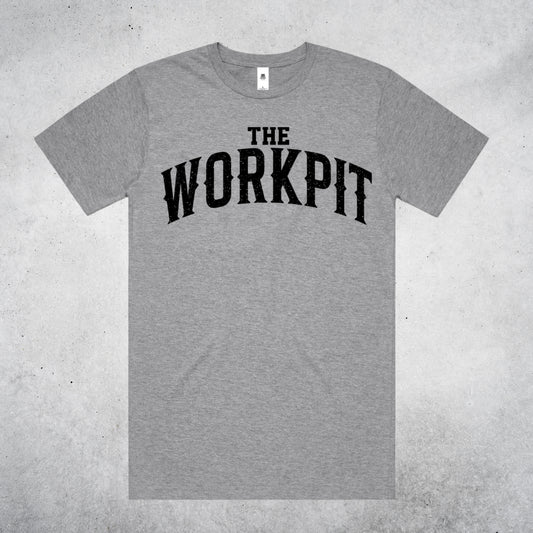 THE WORK PIT TEE - GREY MARLE