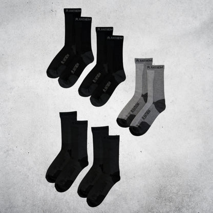 ANTHEM PERFORMANCE CREW SOCKS A0204