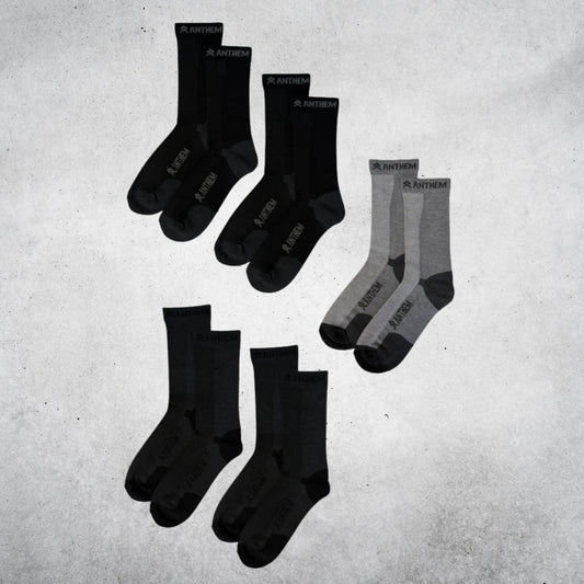 ANTHEM PERFORMANCE CREW SOCKS A0204