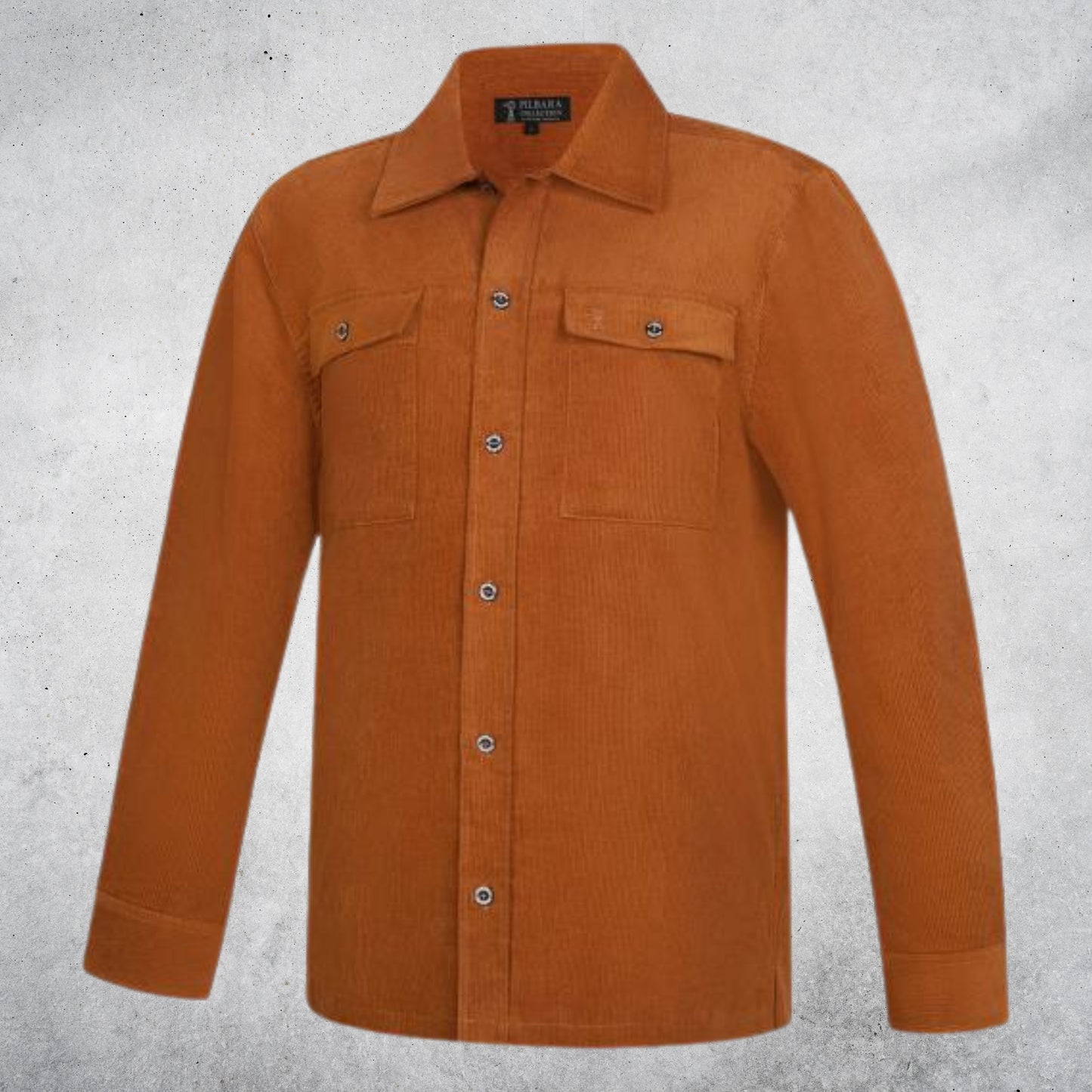 PILBARA MEN'S CORDUROY SHACKET - MAPLE