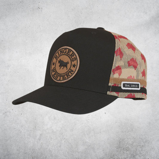 AUSSIE RULES DEEP FIT TRUCKER CAP - BLACK