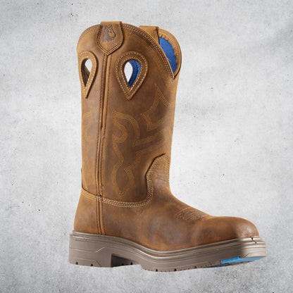 STEEL BLUE 813945 BLUE HEELER SAFETY BOOTS - BROWN
