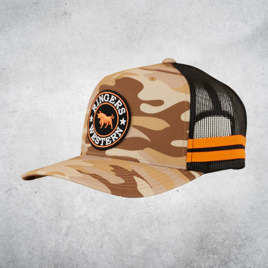 RINGERS WESTERN McCOY TRUCKER CAP - DESERT/CAMO