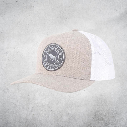 RINGERS WESTERN SIGNATURE BULL TRUCKER CAP - GREY MARLE