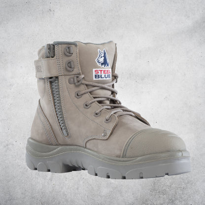 STEEL BLUE 312652 - ARGYLE ZIP SCUFF CAP BOOTS - GRANITE
