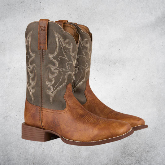 RINGERS WESTERN WILKO MENS BOOTS - GREY / BROWN