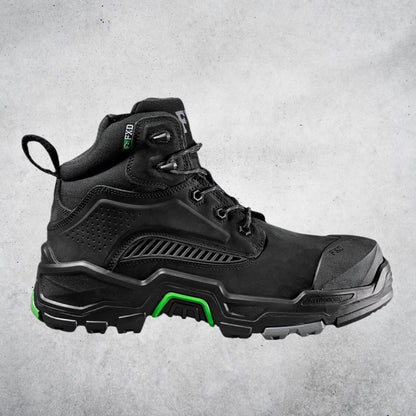 FXD - DURA X2 - NITROCORE™ MID CUT, HIGH PERFORMANCE WORK BOOTS - BLACK