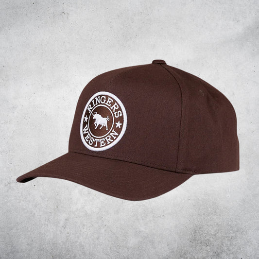 RINGERS WESTERN GROVER BASEBALL CAP - CHOCOLATE