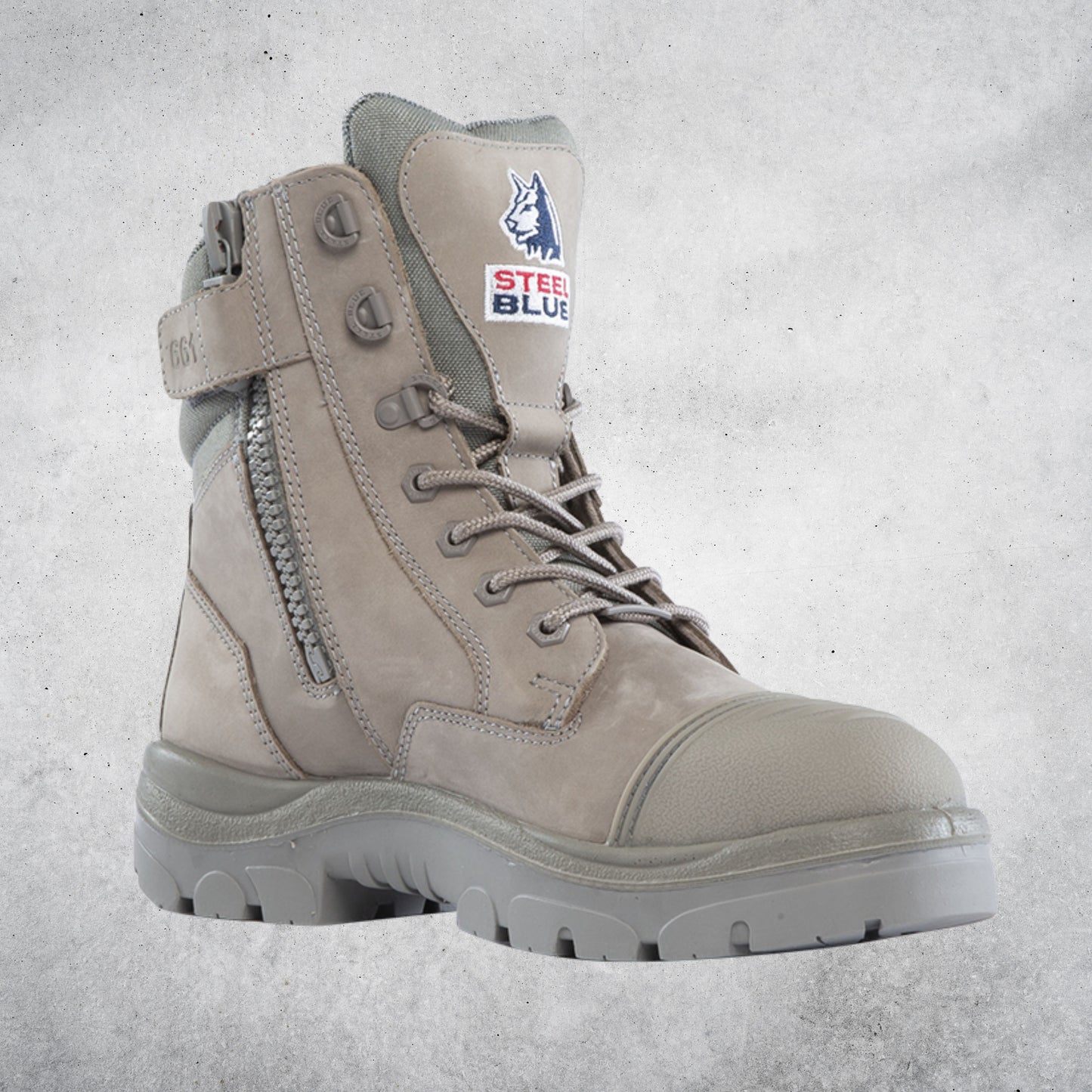 STEEL BLUE 312661 SOUTHERN CROSS ZIP SCUFF STEEL TOE - GRANITE