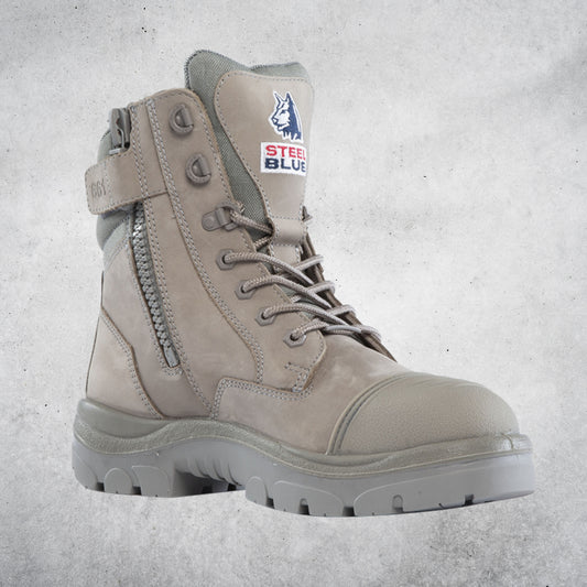 STEEL BLUE 312661 SOUTHERN CROSS ZIP SCUFF STEEL TOE - GRANITE