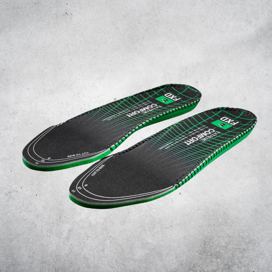 FXD  FB◆1 - EXTREME COMFORT FOOTBED - BLACK/GREEN
