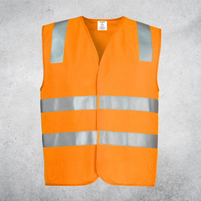 SYZMIK UNISEX HI VIS BASIC VEST - ORANGE