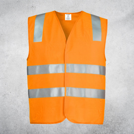 SYZMIK UNISEX HI VIS BASIC VEST - ORANGE