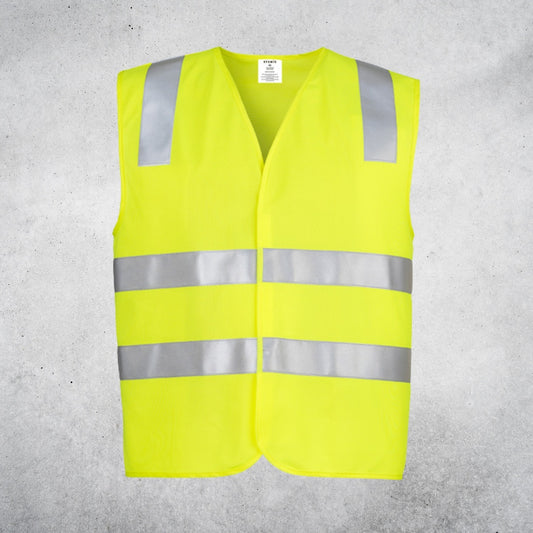 SYZMIK UNISEX HI VIS BASIC VEST - YELLOW
