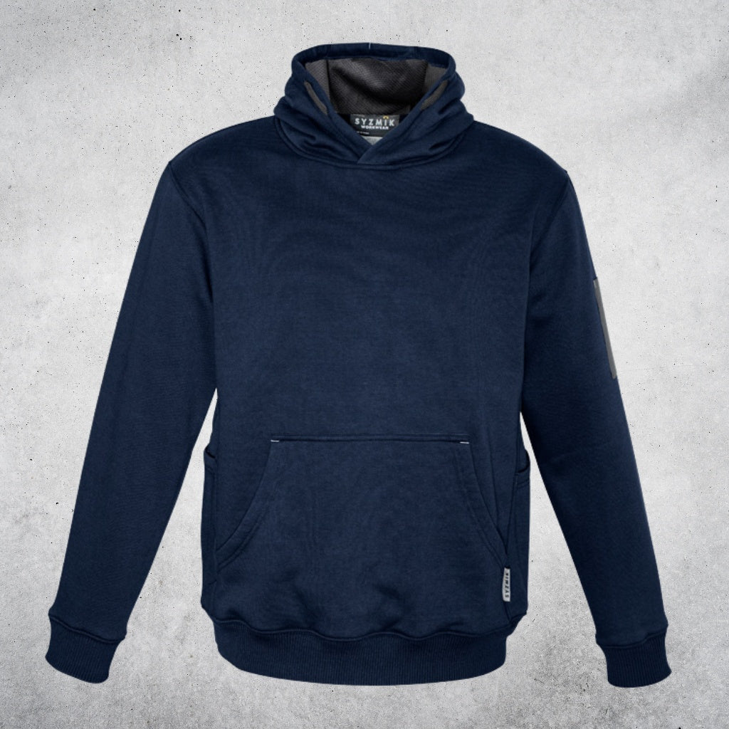 SYZMIK MULTI POCKET HOODIE - NAVY / CHARCOAL