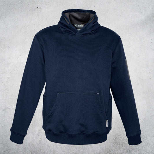 SYZMIK MULTI POCKET HOODIE - NAVY / CHARCOAL