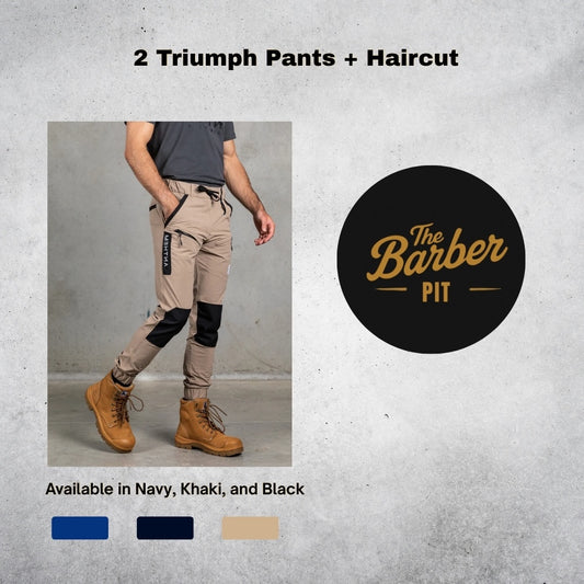 Essential bundle - 2 Triumph Pant + Haircut
