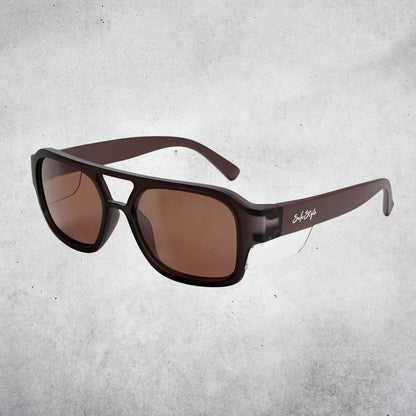 SAFESTYLE SKYLINES CHOCOLATE FRAME BROWN POLARISED LENS