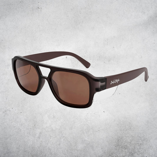 SAFESTYLE SKYLINES CHOCOLATE FRAME BROWN POLARISED LENS