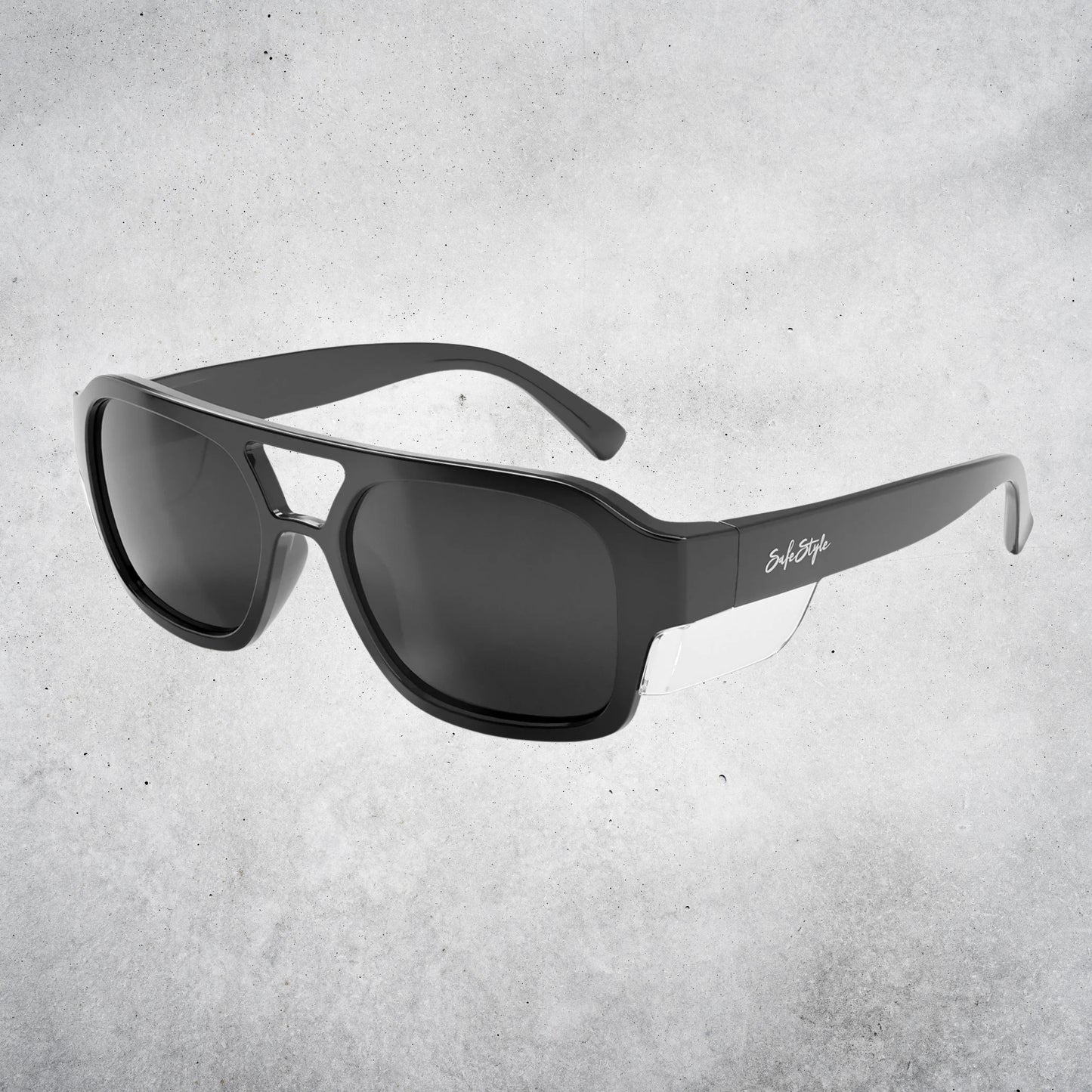 SAFESTYLE SKYLINES BLACK FRAME GREY POLARISED LENS