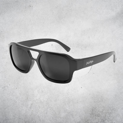 SAFESTYLE SKYLINES BLACK FRAME GREY POLARISED LENS
