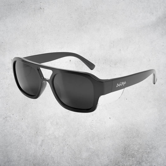 SAFESTYLE SKYLINES BLACK FRAME GREY POLARISED LENS