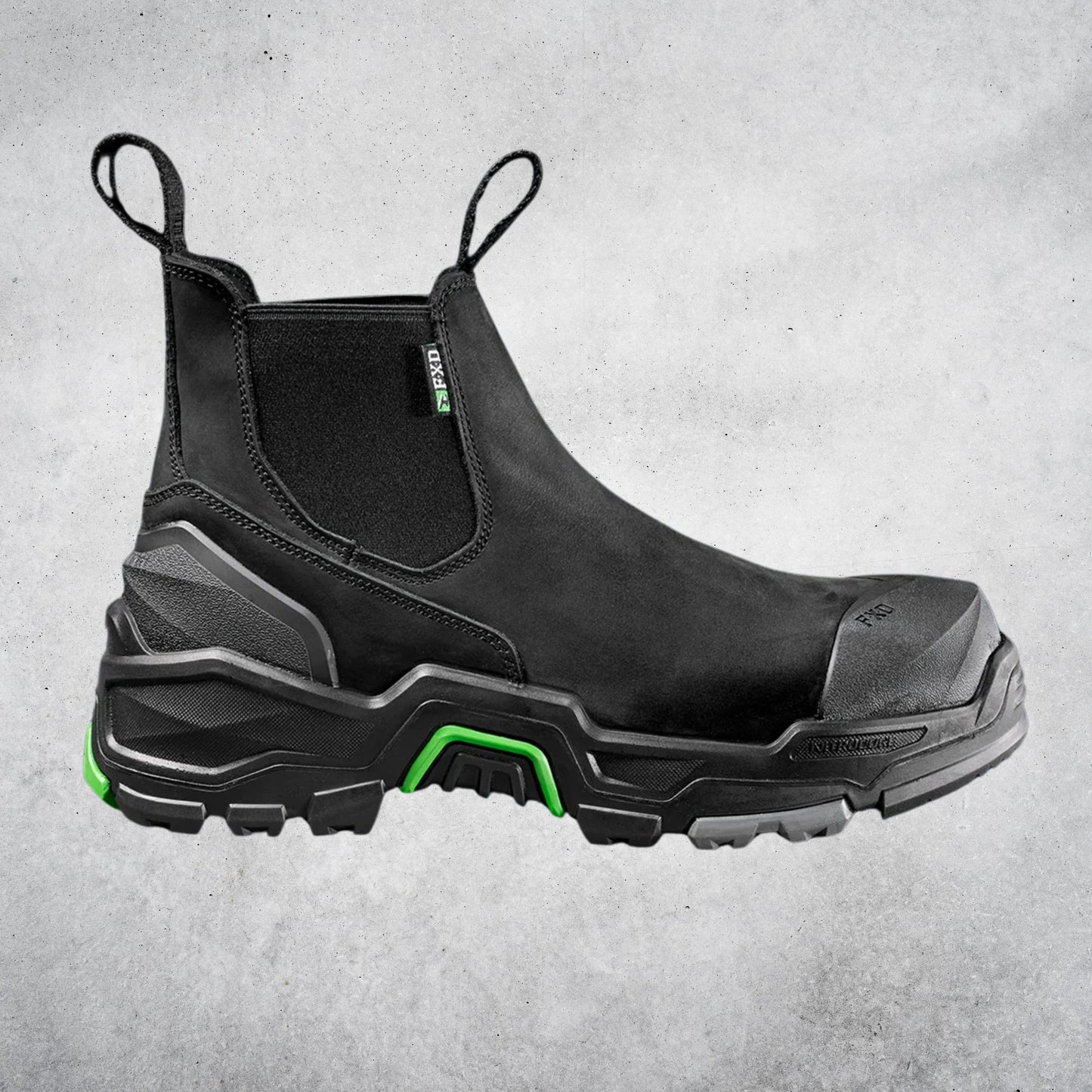 FXD - DURA X3 NITROCORE™ SLIP ON, HIGH PERFORMANCE WORK BOOTS - BLACK