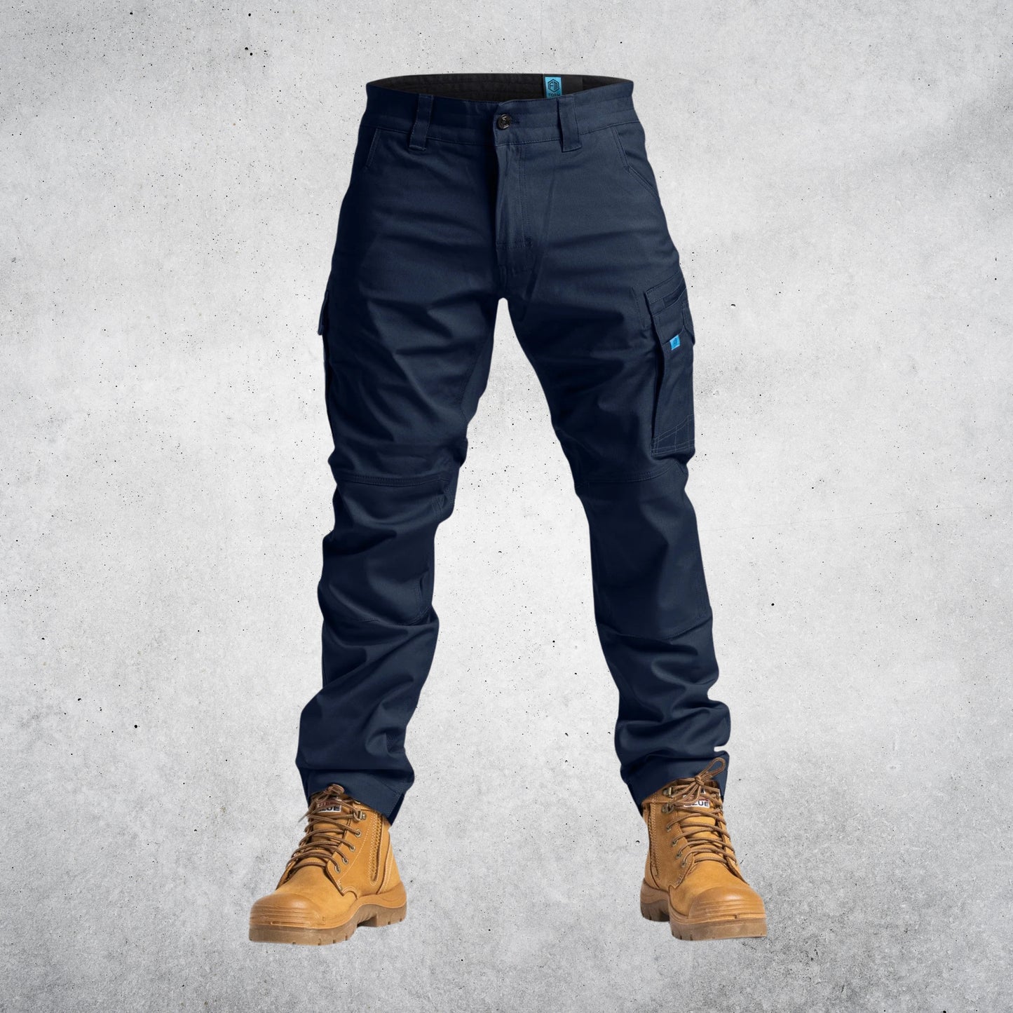 FORM | P2 NDUR STRAIGHT CANVAS WORK PANTS - NAVY