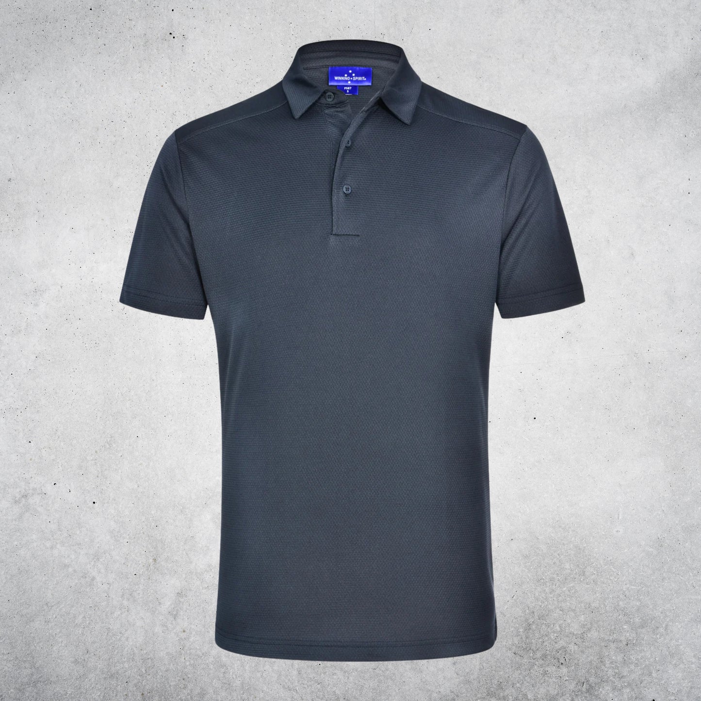 MEN'S BAMBOO CHARCOAL SHORT SLEEVE POLO - GRAPHITE GREY
