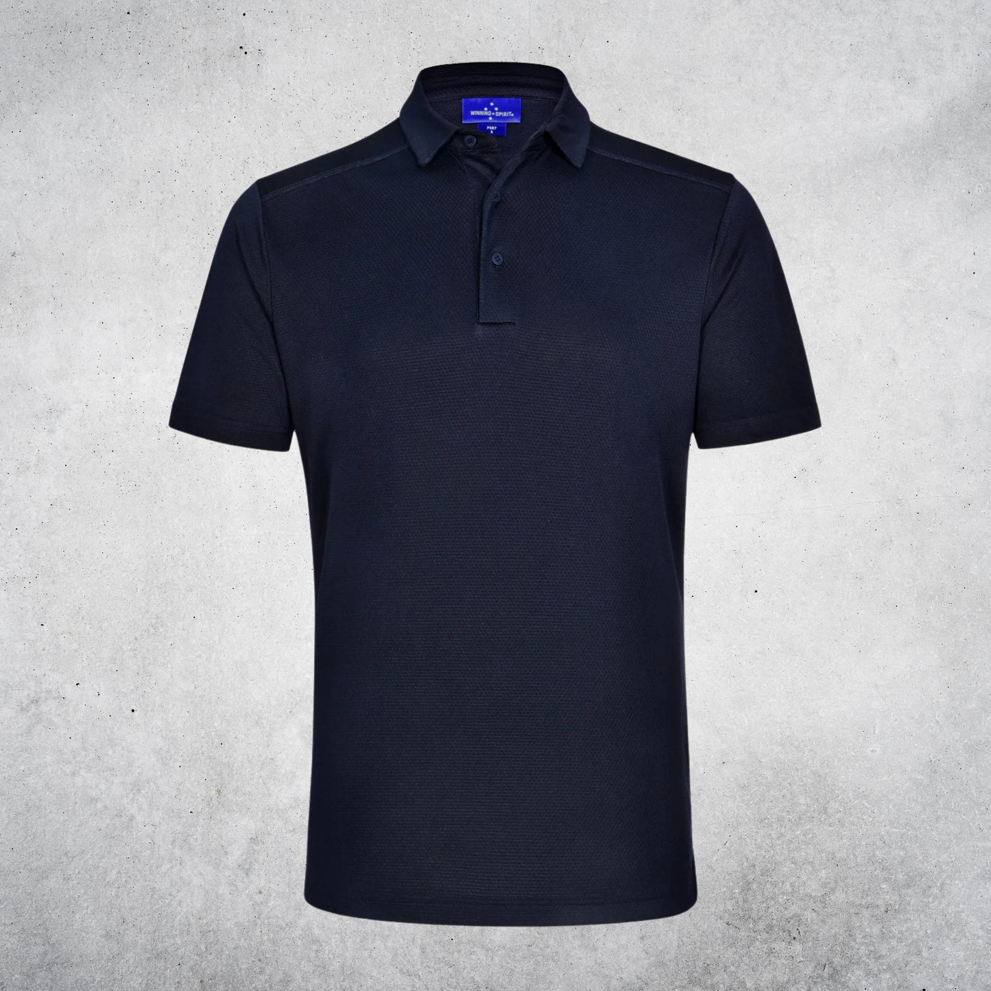 MEN'S BAMBOO CHARCOAL SHORT SLEEVE POLO - NAVY