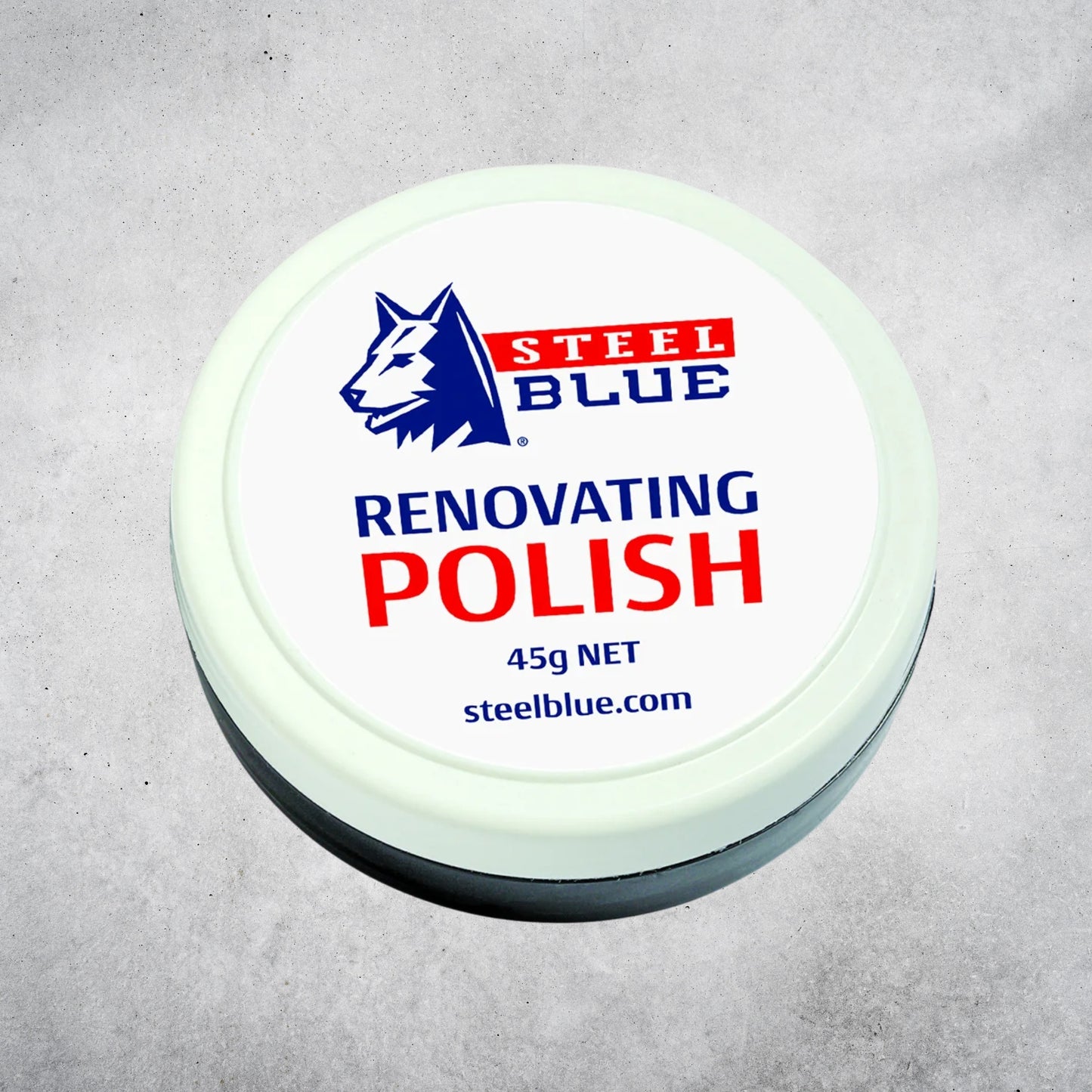 STEEL BLUE LEATHER POLISH - BLACK