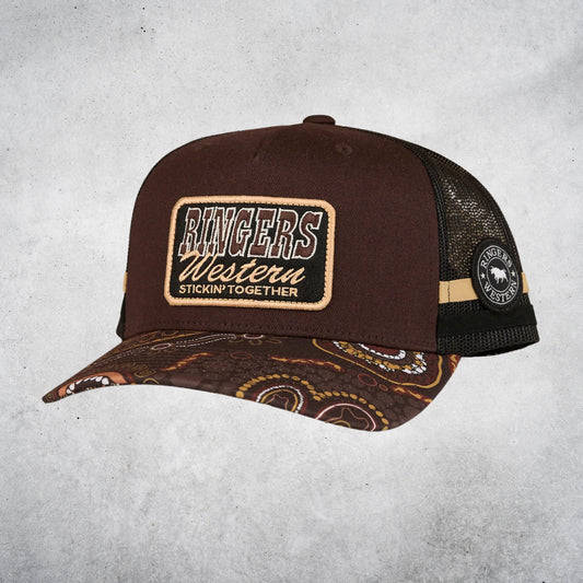 GARBALA TRUCKER CAP - DARK CHOCOLATE