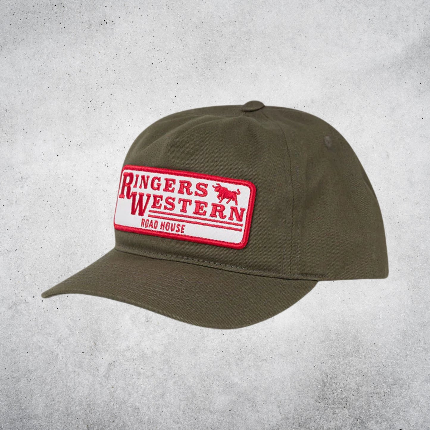 RINGERS WESTERN THE ORIGINAL ROADHOUSE CAP - MILITARY GREEN